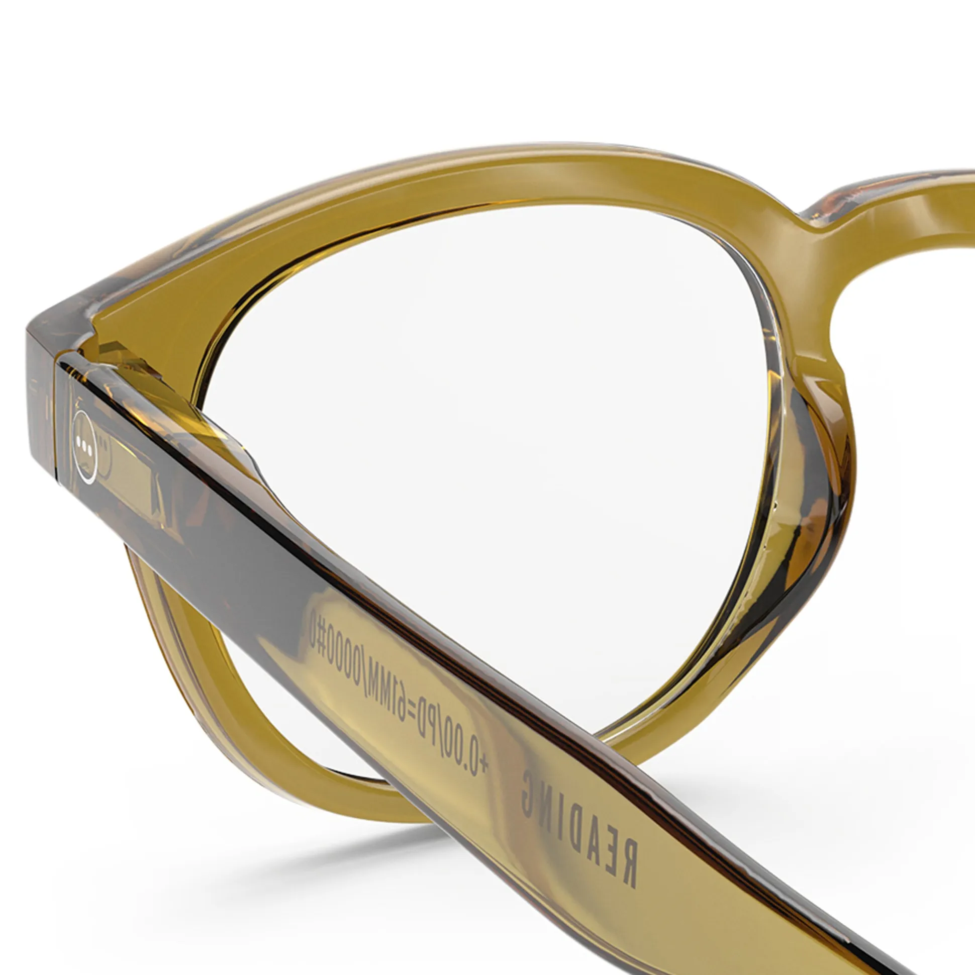 IZIPIZI Rounded-Edge Square Reading Glasses #C
