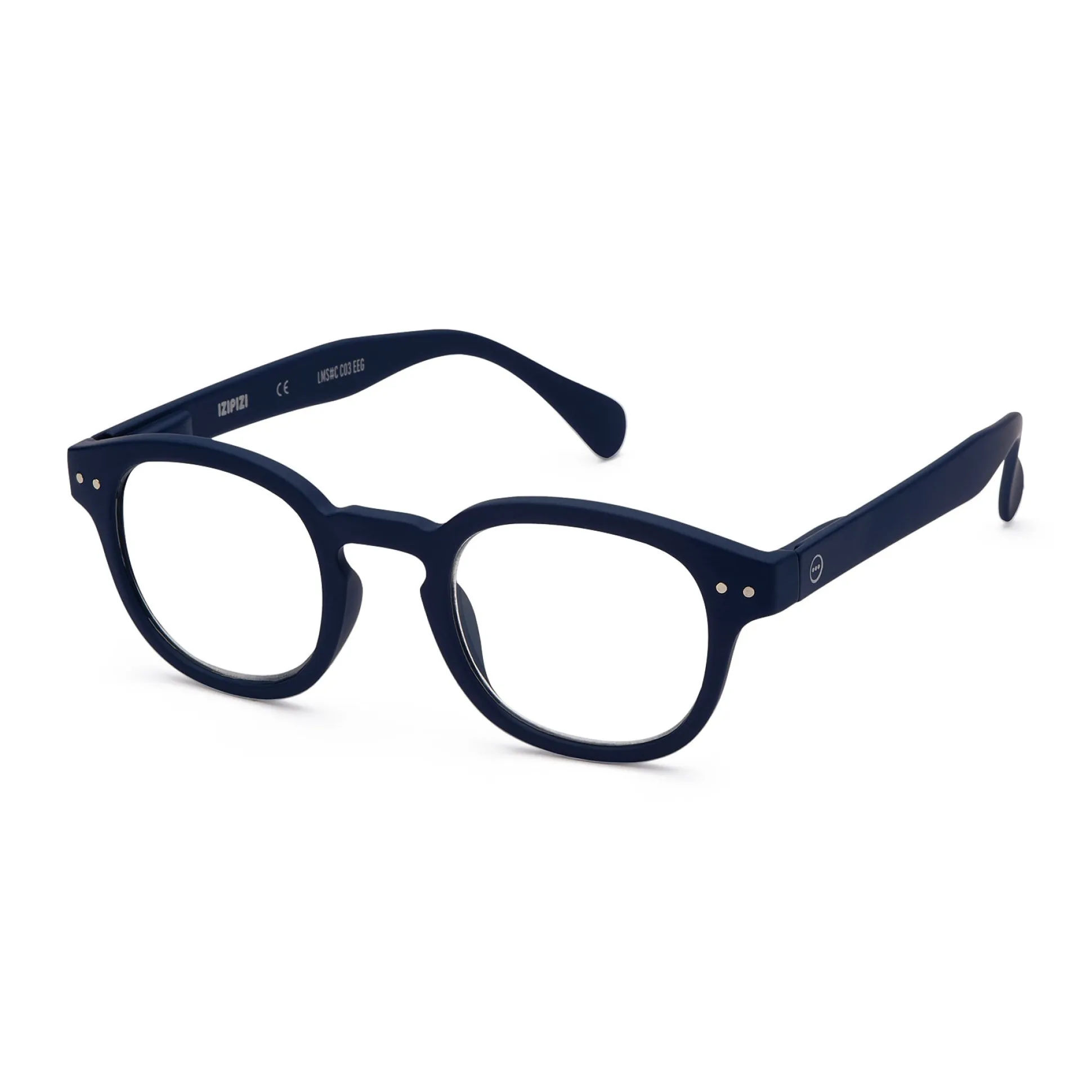 IZIPIZI Rounded-Edge Square Reading Glasses #C - Blue
