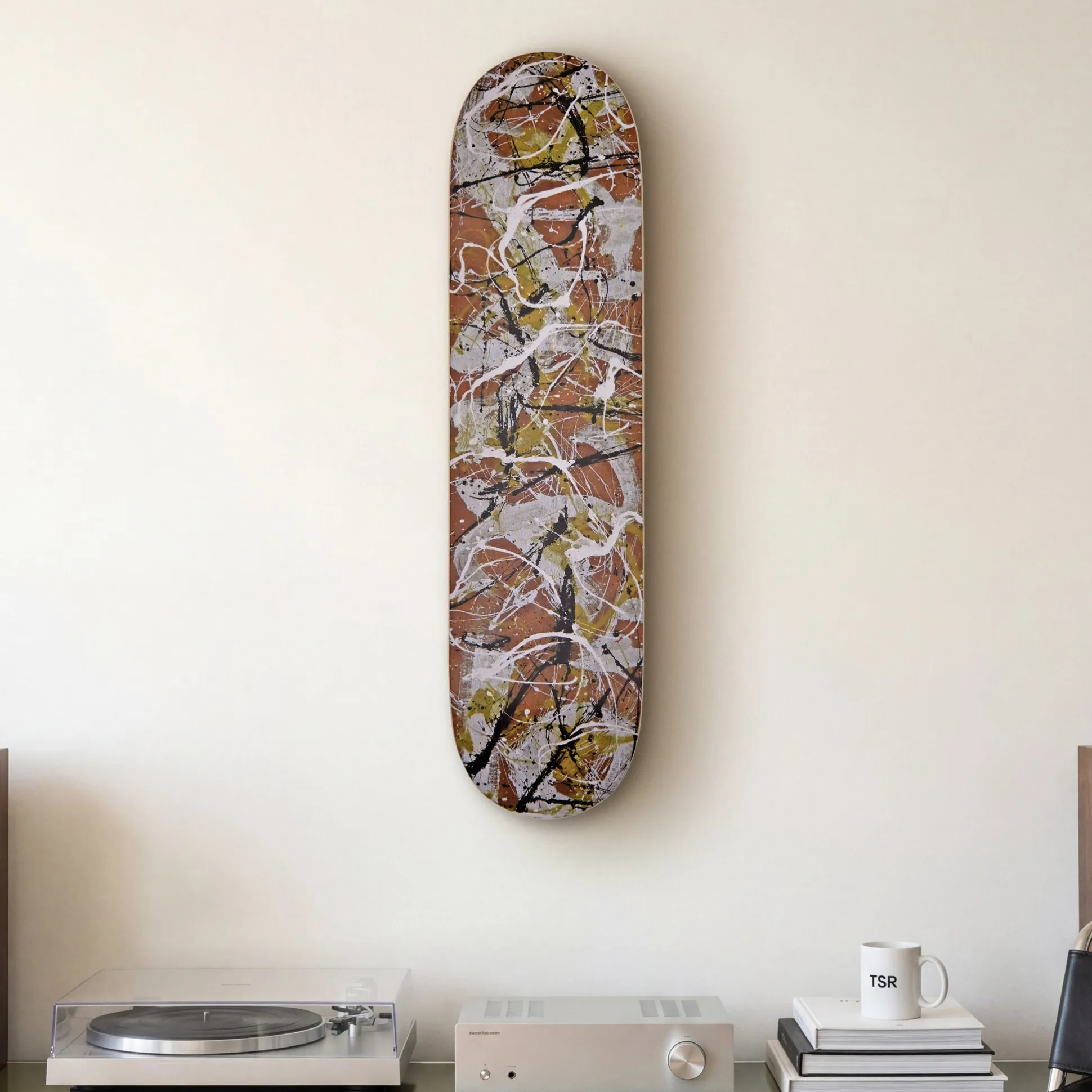Jackson Pollock Skateboard from The Skateroom