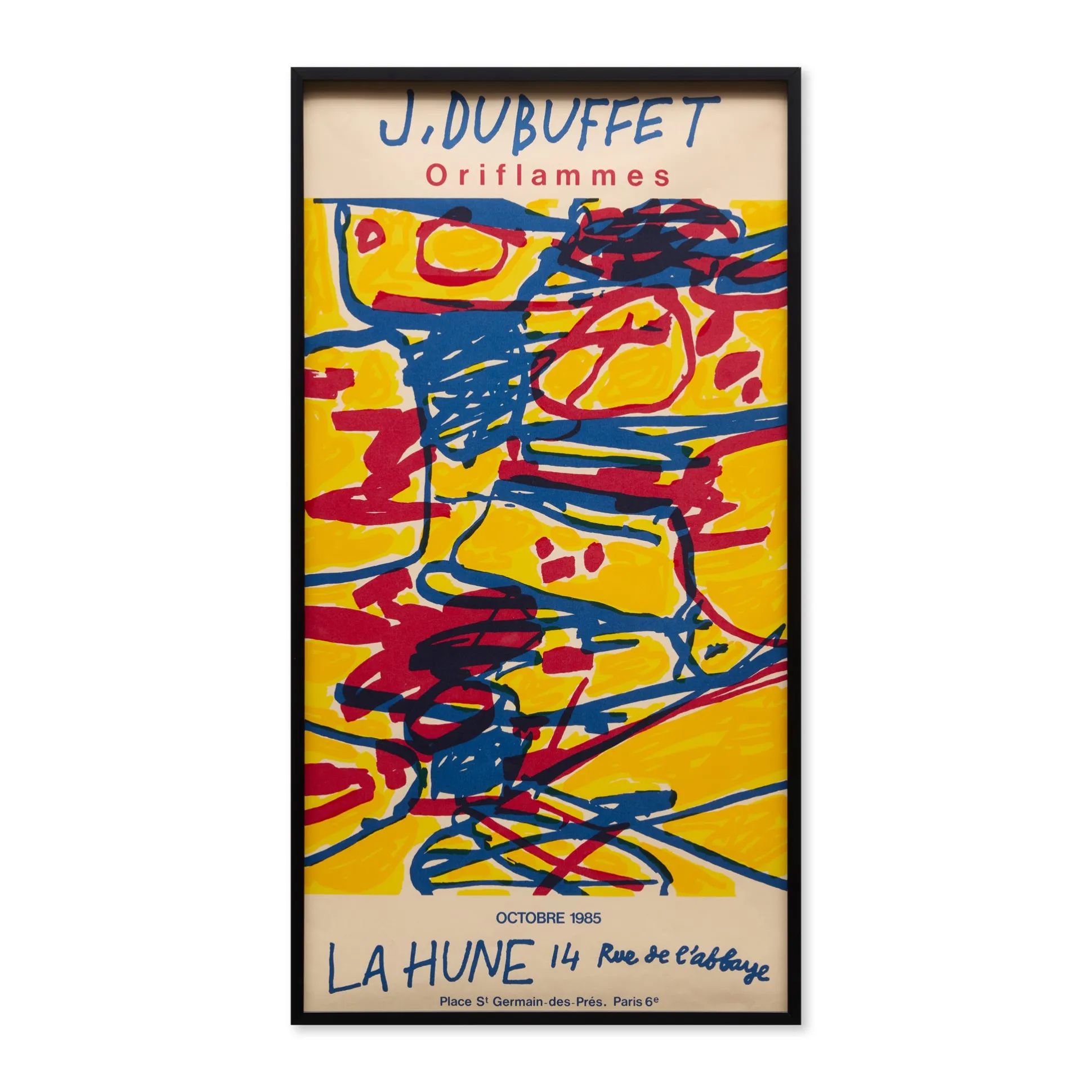 Jean Dubuffet Oriflammes Framed Poster