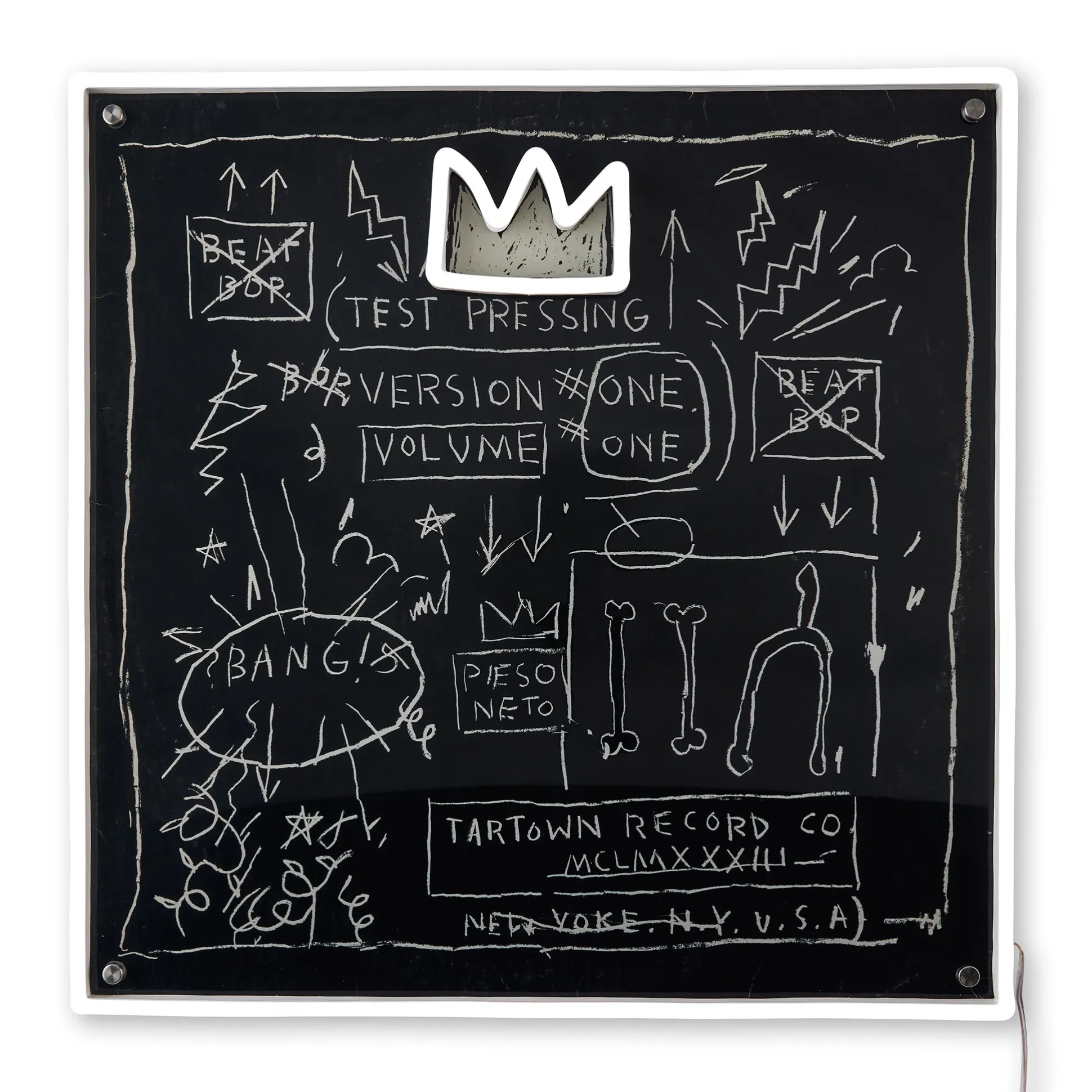 Jean-Michel Basquiat Beat Bop Neon Sign
