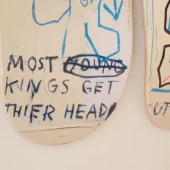 Jean-Michel Basquiat Charles the First Skateboard Triptych from The Skateroom