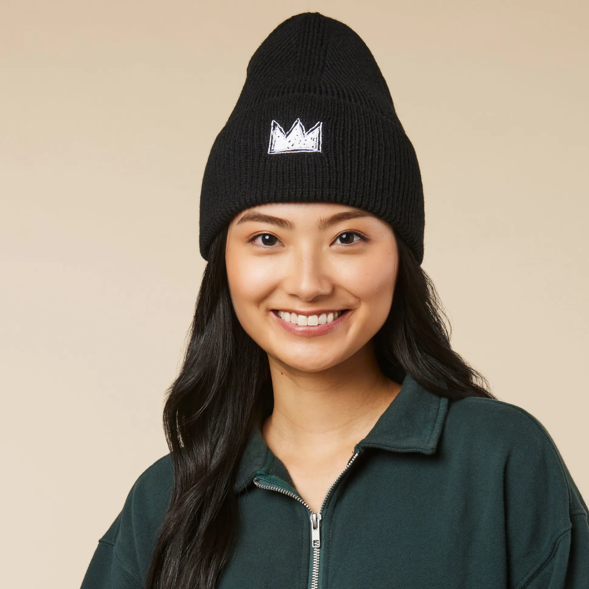 Jean-Michel Basquiat Crown Beanie