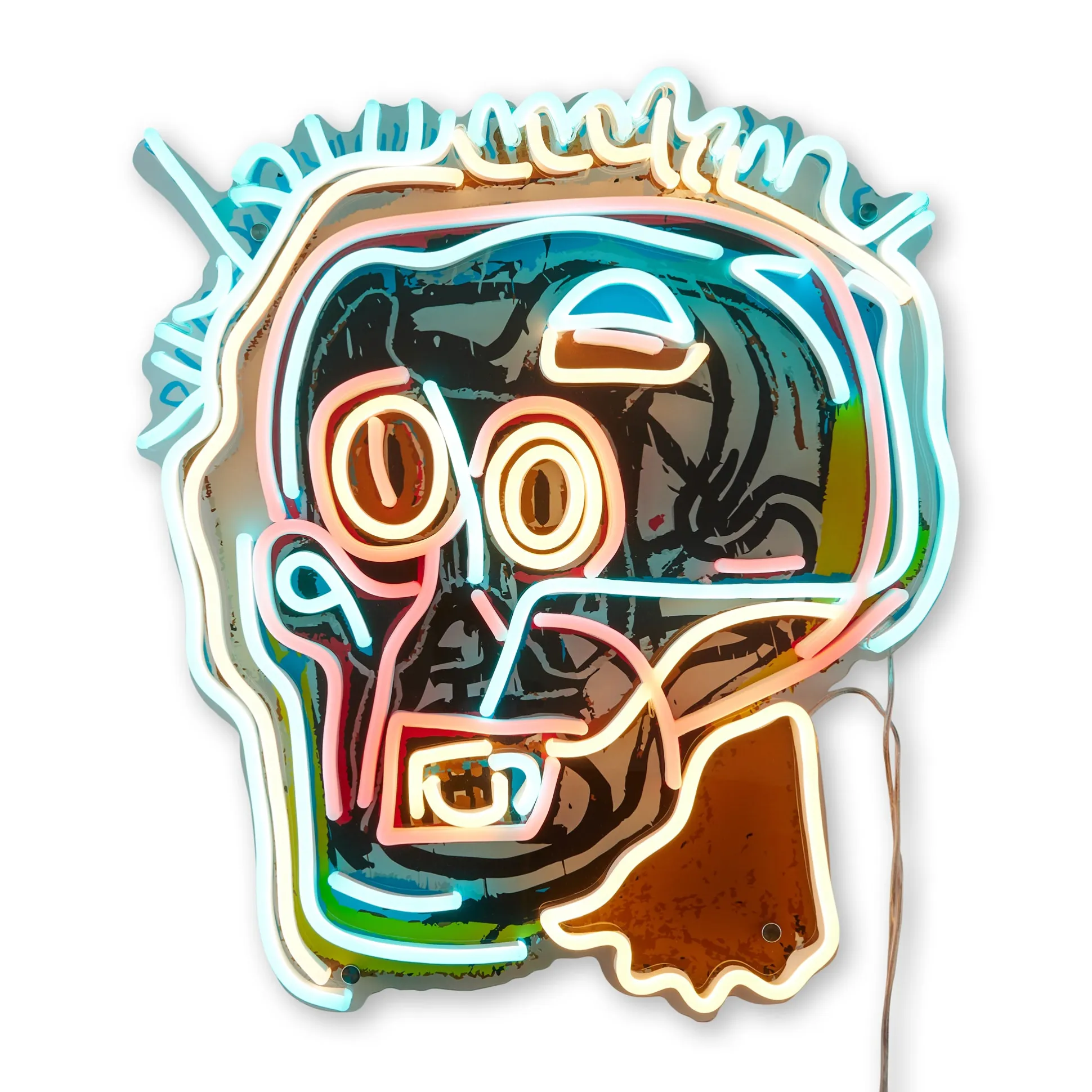 Jean-Michel Basquiat Head Neon Sign