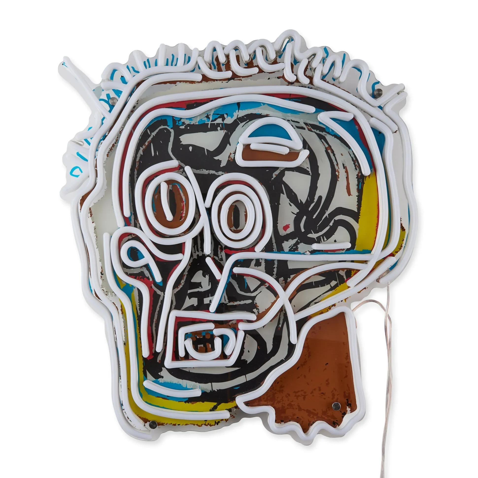 Jean-Michel Basquiat Head Neon Sign
