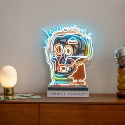 Jean-Michel Basquiat Head Neon Sign