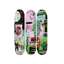 Jean-Michel Basquiat In Italian Skateboard Triptych from The Skateroom
