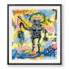 Jean-Michel Basquiat Untitled (Fishing) Framed Poster