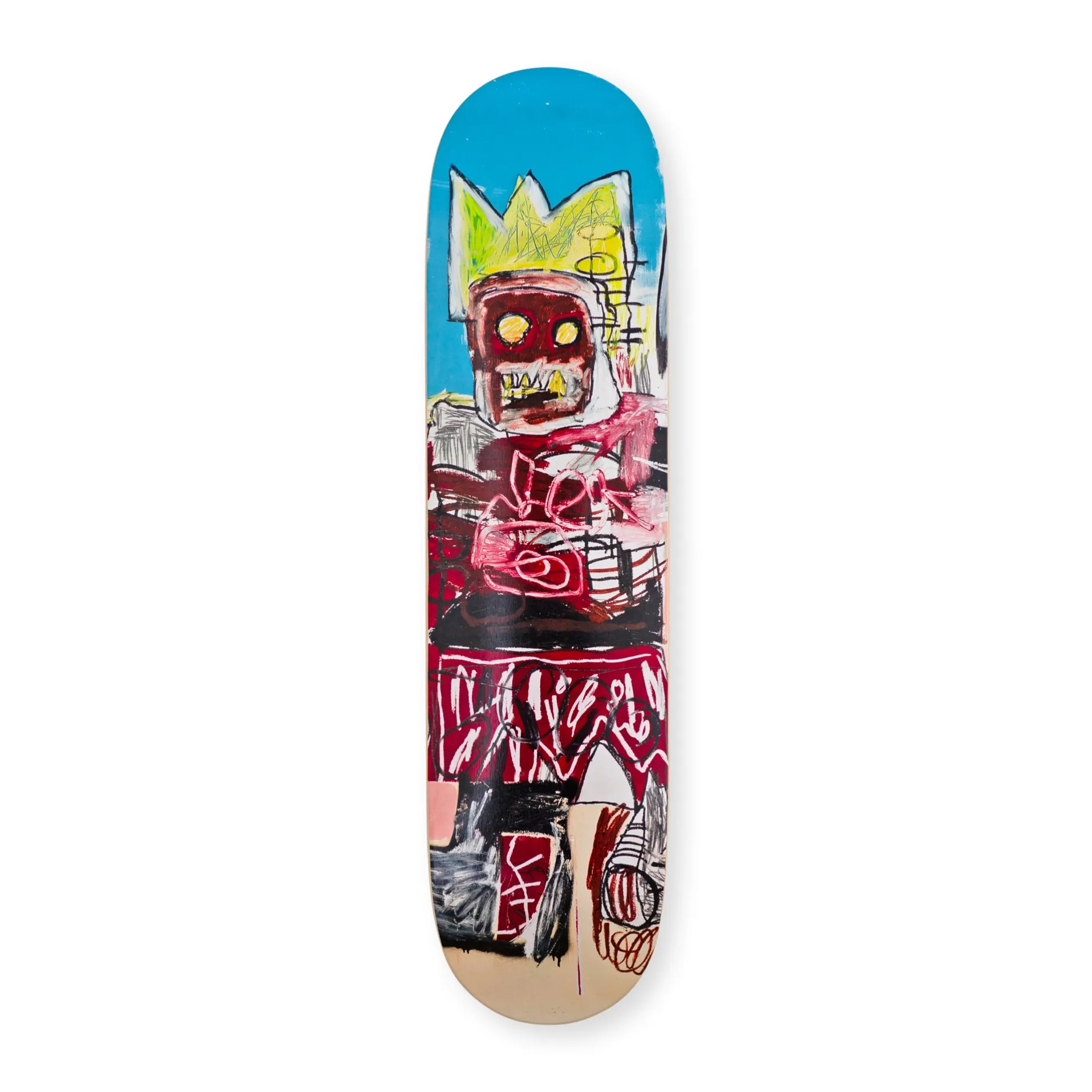 Jean-Michel Basquiat Untitled (Red King) Skateboard from The Skateroom