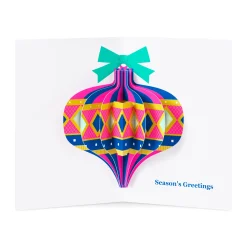 Jeweled Ornament Holiday Pop-Up Cards - Set of 8