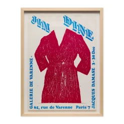 Jim Dine Exposition 74 Framed Poster