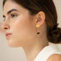 Joan Miró Gold-Plated Dot Drop Earrings