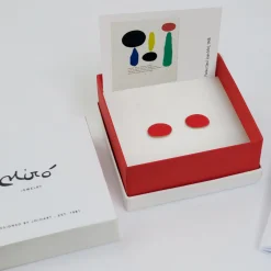 Joan Miró Gold-Plated Dot Post Earrings