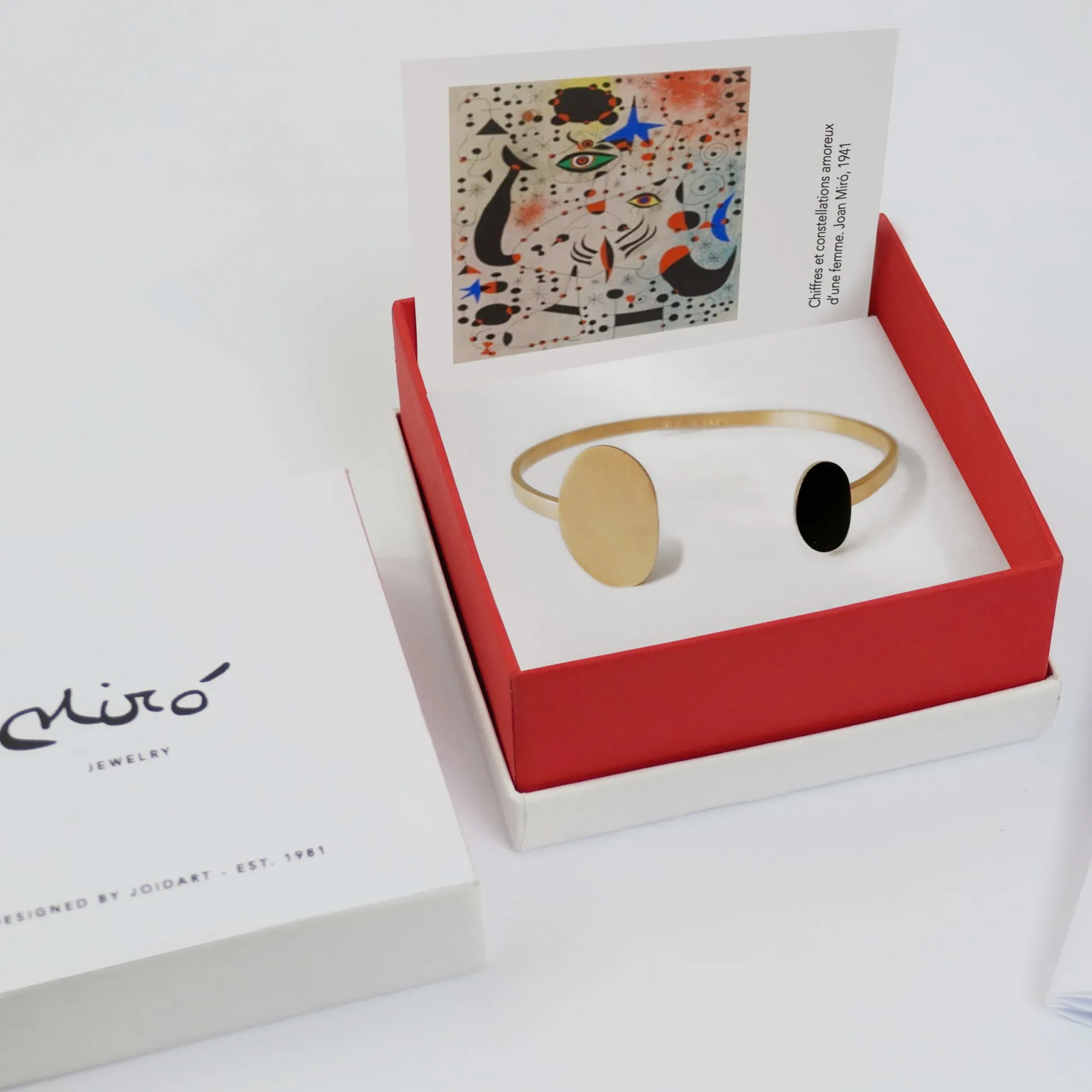 Joan Miró Gold-Plated Dots Cuff Bracelet