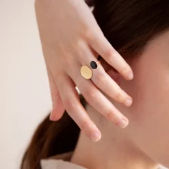 Joan Miró Gold-Plated Dots Cuff Ring