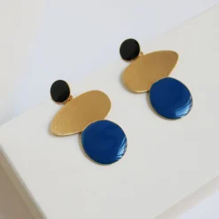 Joan Miró Gold-Plated Linear Dots Earrings