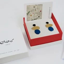 Joan Miró Gold-Plated Linear Dots Earrings