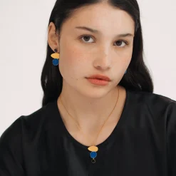 Joan Miró Gold-Plated Linear Dots Necklace