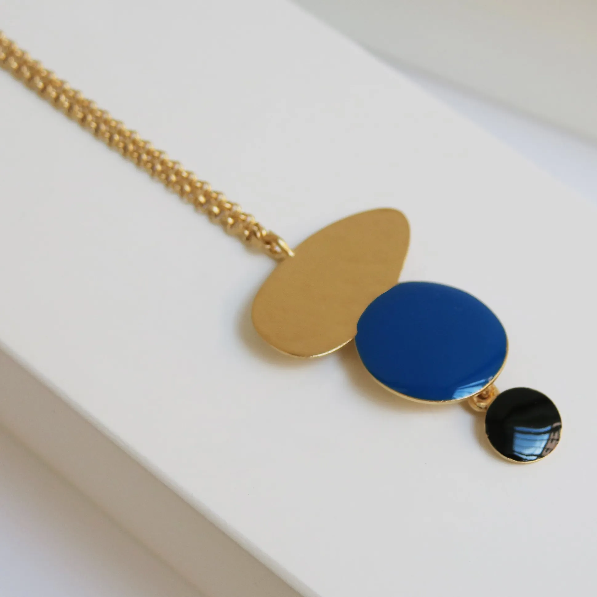 Joan Miró Gold-Plated Linear Dots Necklace