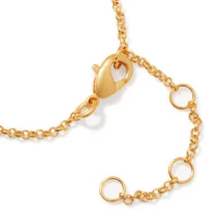 Joan Miró Gold-Plated Linear Dots Necklace