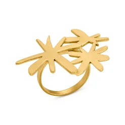 Joan Miró Gold-Plated Starburst Ring