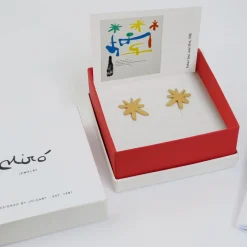 Joan Miró Gold-Plated Star Earrings