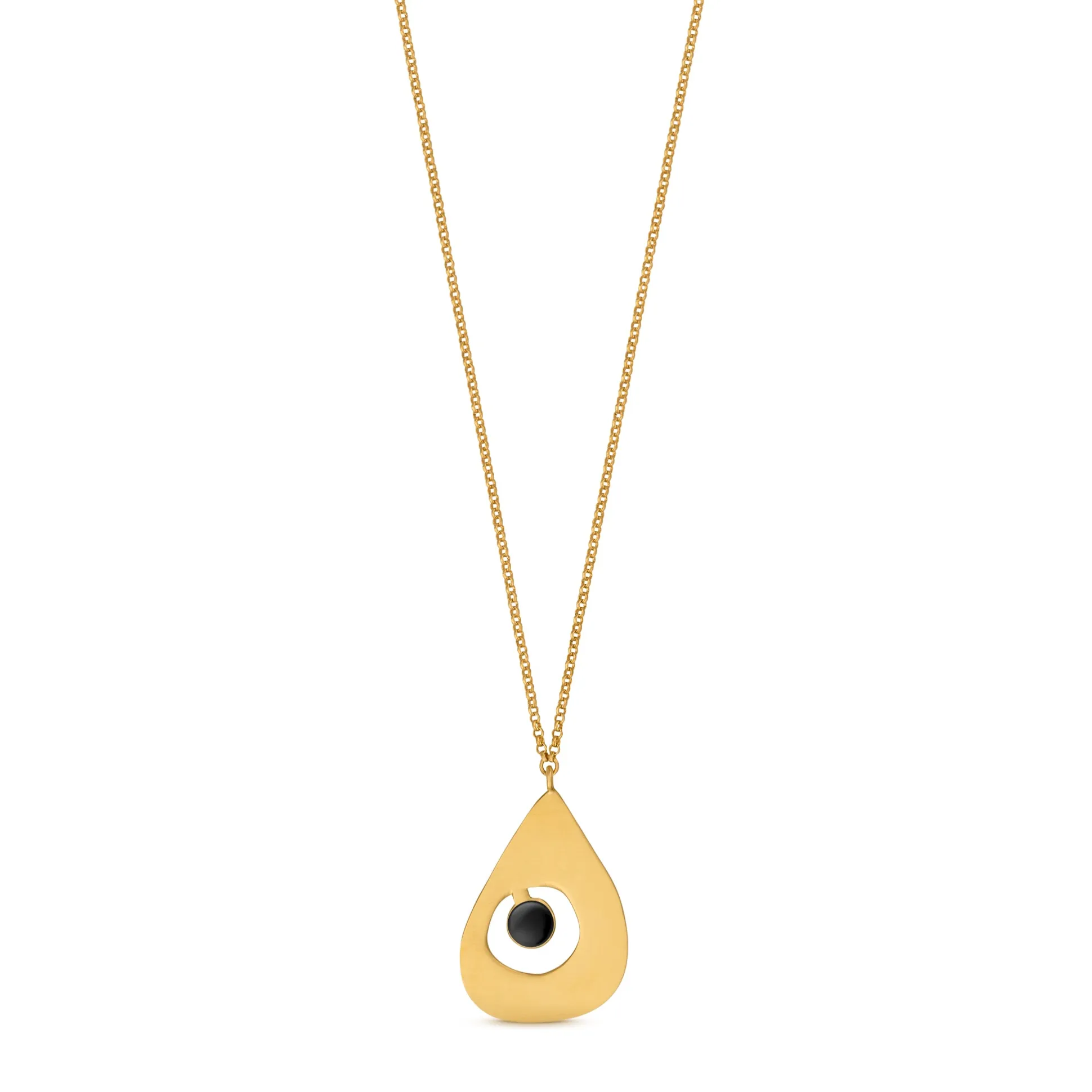 Joan Miró Gold-Plated Teardrop Necklace