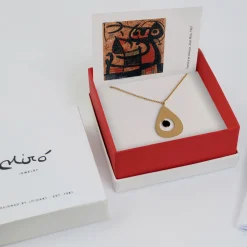 Joan Miró Gold-Plated Teardrop Necklace