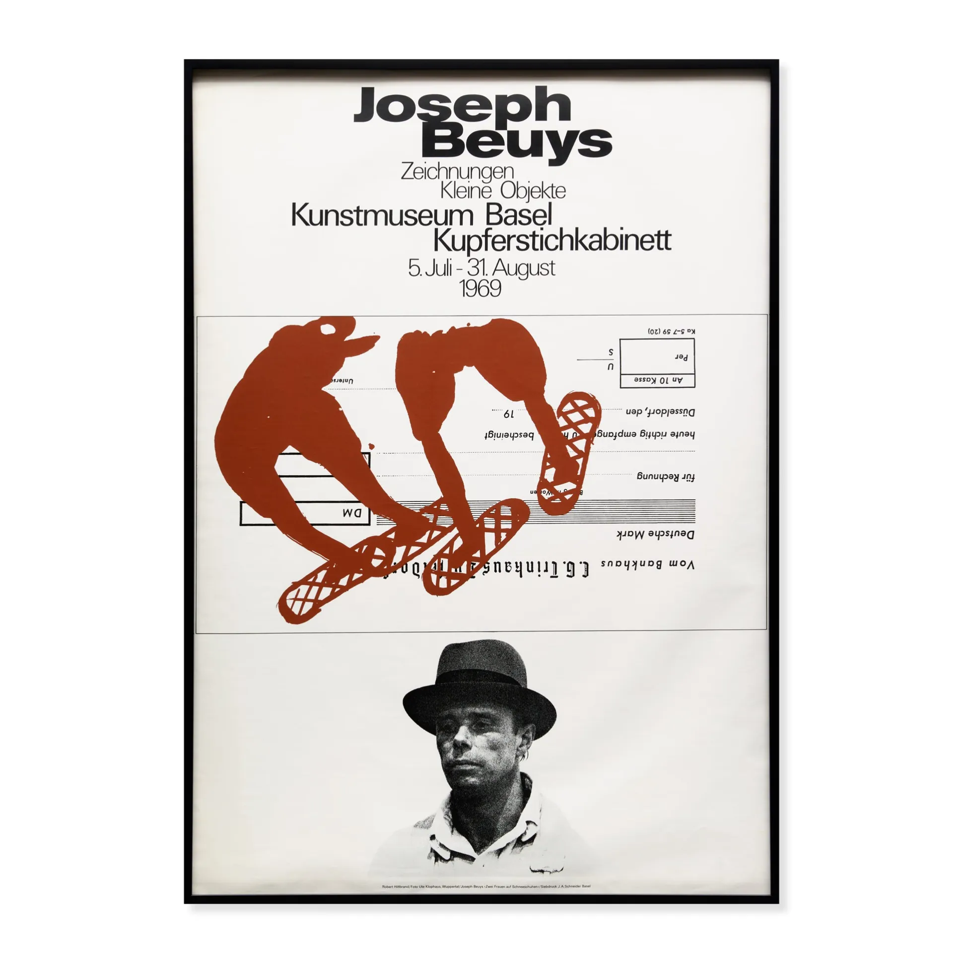 Joseph Beuys Expo 69 Framed Poster