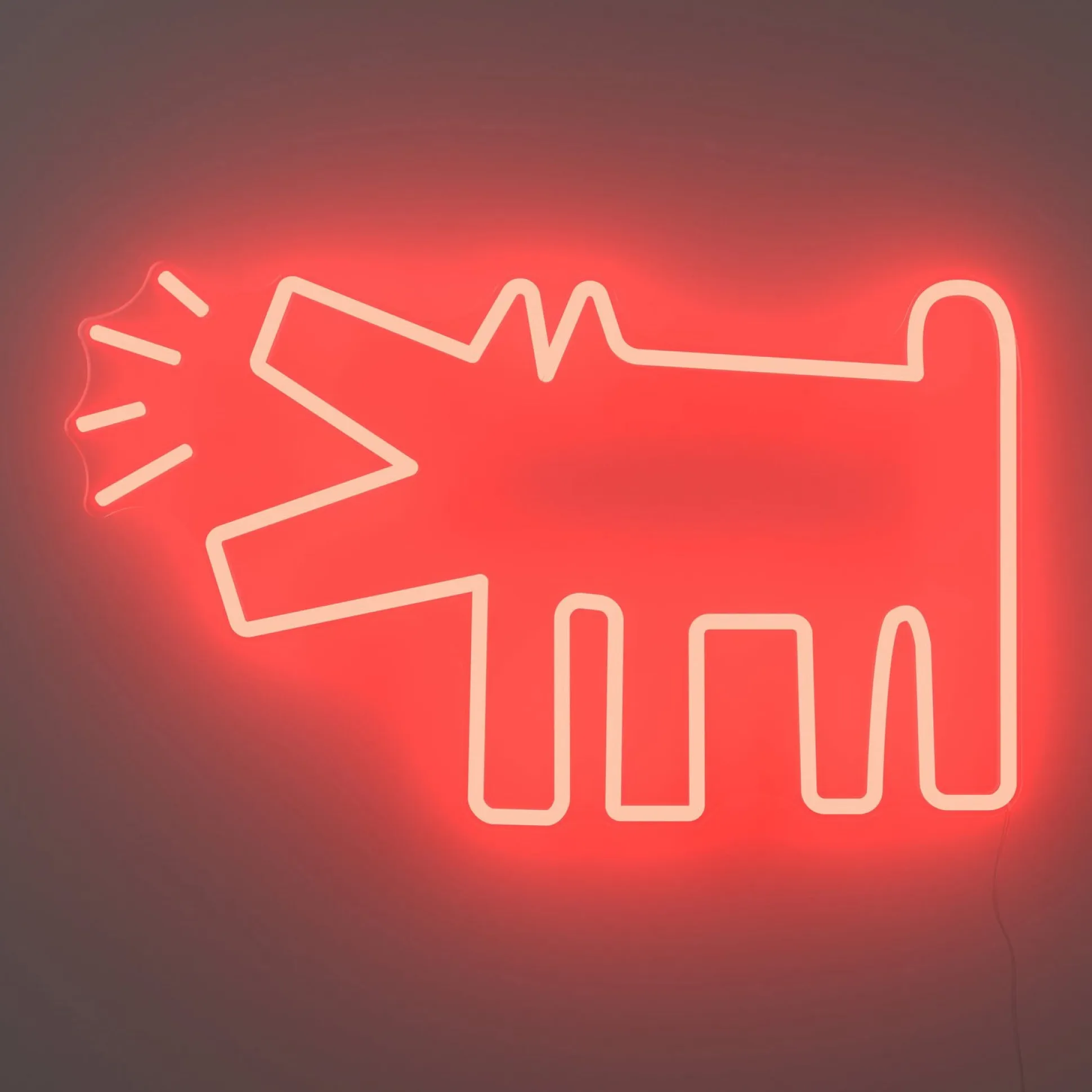 Keith Haring Barking Dog Neon Sign