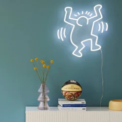 Keith Haring Dancing Figure Neon Sign