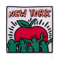 Keith Haring NYC Apple Neon Sign