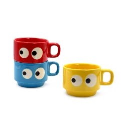 Kyoro Kyoro Stoneware Stacking Mugs - Set of 3