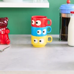Kyoro Kyoro Stoneware Stacking Mugs - Set of 3