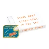 Lawrence Weiner: Untitled (Stars Dont Stand Still in the Sky for Anybody pin)