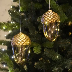 LED Acorn Holiday Ornament