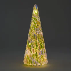 LED Lighted Marbled Glass Holiday Decor