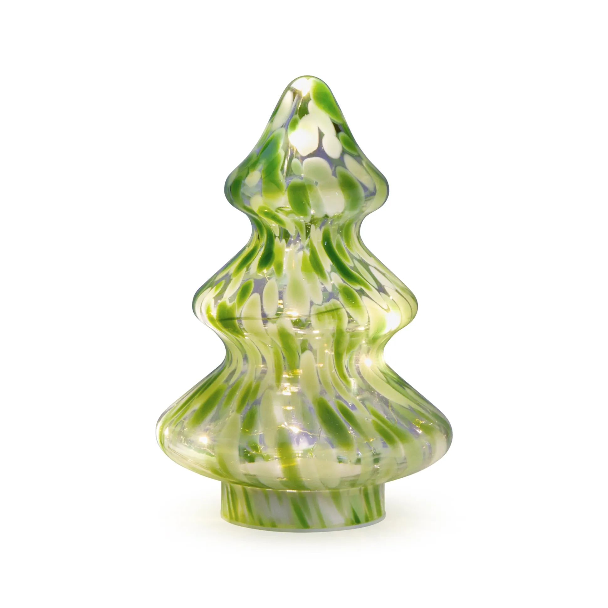 LED Lighted Marbled Glass Holiday Decor
