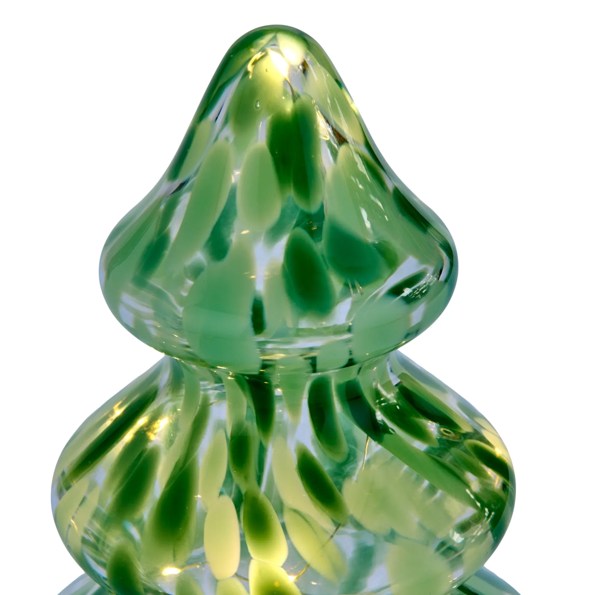 LED Lighted Marbled Glass Holiday Decor