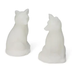 LED Wax Woodland Creature Holiday Decor - Set of 2