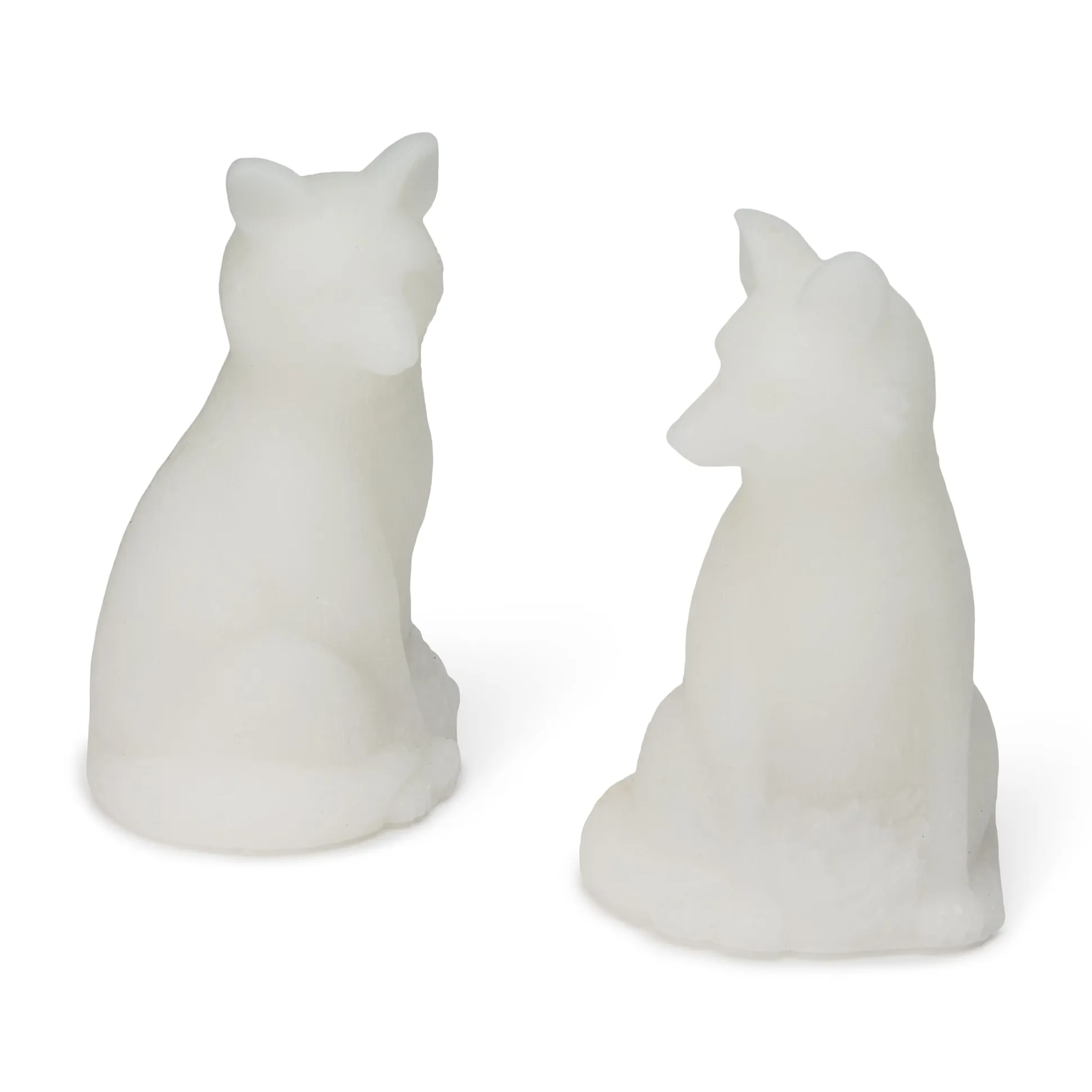 LED Wax Woodland Creature Holiday Decor - Set of 2