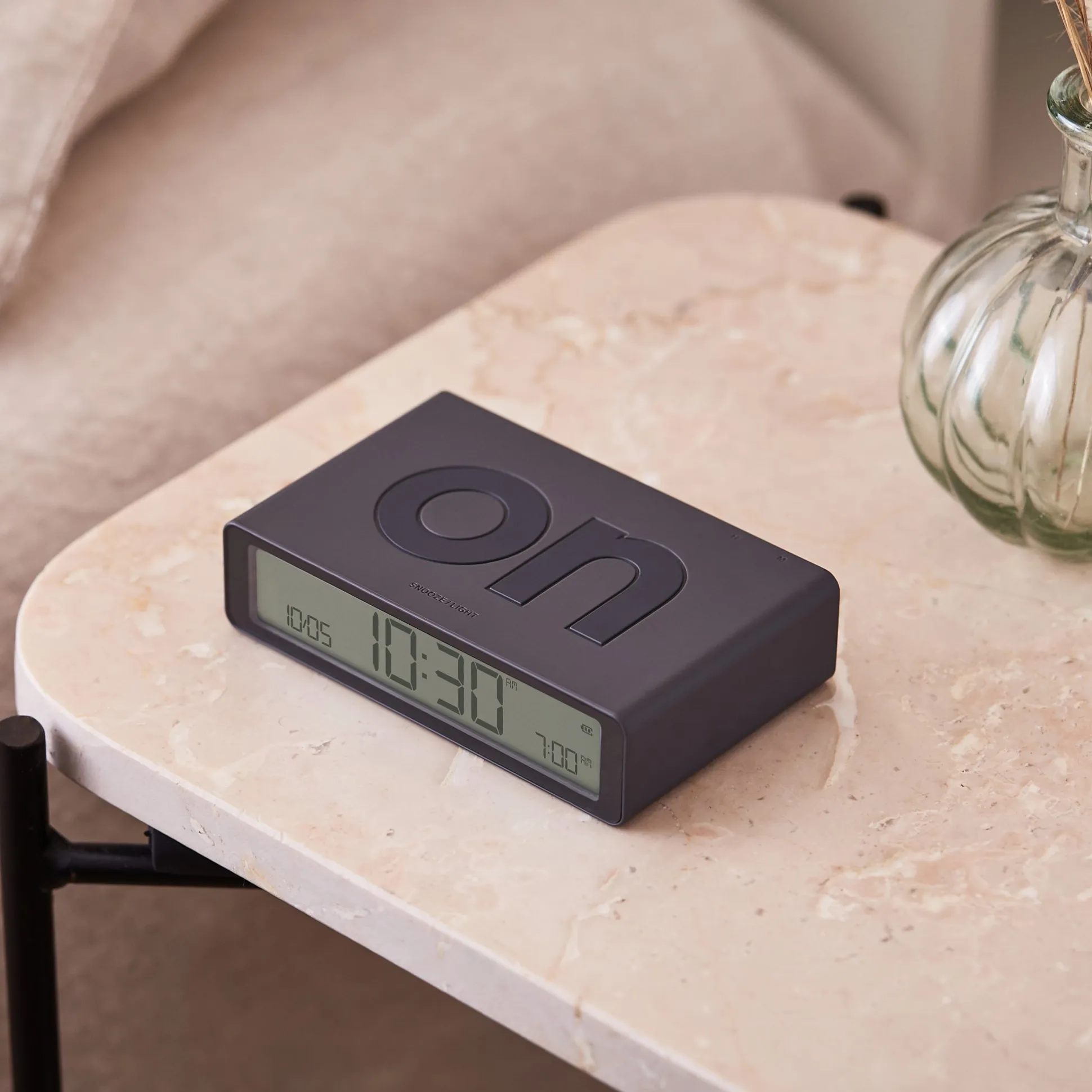 Lexon Flip Rechargeable Alarm Clock