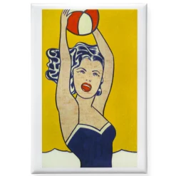Lichtenstein: Girl with Ball Magnet