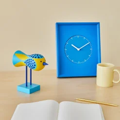 Lisa Larson Wooden Bird Object - Blue Base