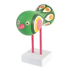 Lisa Larson Wooden Bird Object - White Base