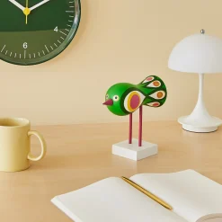 Lisa Larson Wooden Bird Object - White Base