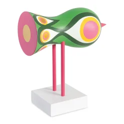 Lisa Larson Wooden Bird Object - White Base