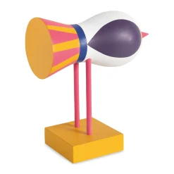 Lisa Larson Wooden Bird Object - Yellow Base