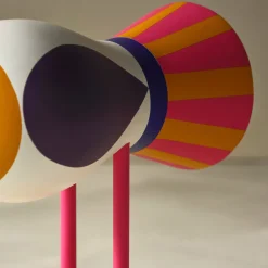 Lisa Larson Wooden Bird Object - Yellow Base