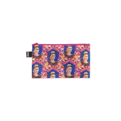Loqi Frida Kahlo Recycled Polyester Pouches - Set of 3